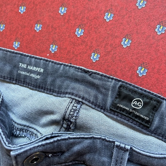 AG Harper Essential Straight Women’s 31 Grey Denim Jeans - Picture 2 of 6